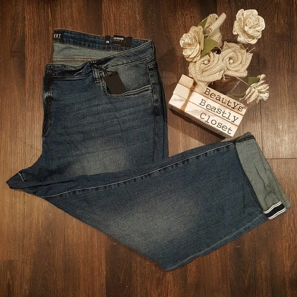 Kut from the Kloth Women's Boyfriend Jeans - Dark Blue - Picture 1 of 8